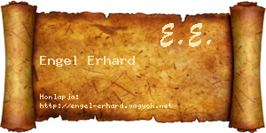 Engel Erhard névjegykártya